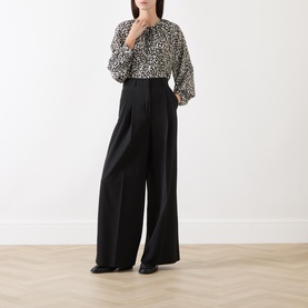 Cinema Flower Printed Silk Shirt