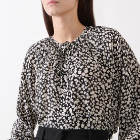 Cinema Flower Printed Silk Shirt