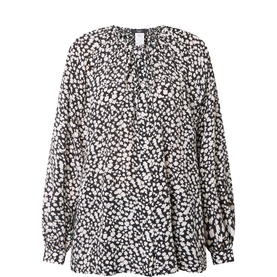 Cinema Flower Printed Silk Shirt