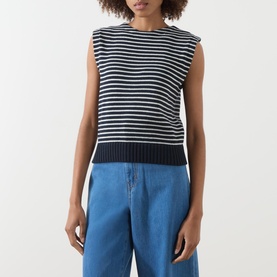 Landa Striped Sweater Vest