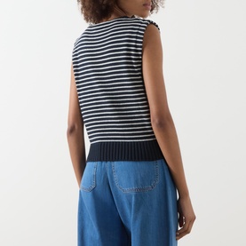 Landa Striped Sweater Vest