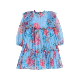 Alessia Floral Print Mesh Dress