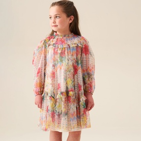 Beatrice Frill Mesh Dress