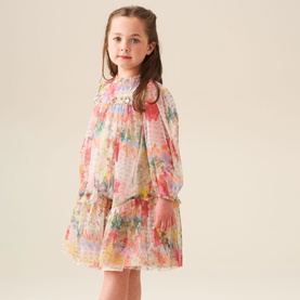 Beatrice Frill Mesh Dress