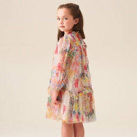 Beatrice Frill Mesh Dress