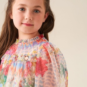 Beatrice Frill Mesh Dress