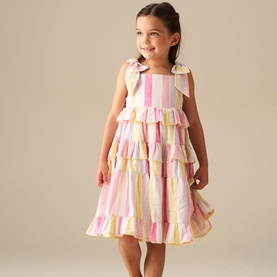 Nola Stripe Tiered Dress