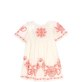 Reyna Embroidered Swing Dress