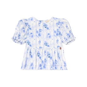 Pia Floral Tie Detail Peplum Top