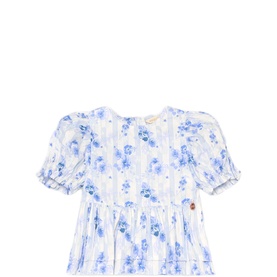 Pia Floral Tie Detail Peplum Top