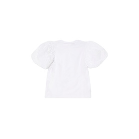 Aoife Embellished Bow Puff-Sleeve Top