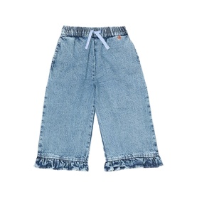 Orla Frilled Hem Denim Trousers