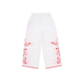 Pippa Tie Waist Embroidered Trousers