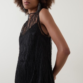 Margot Beaded Mini Shift Dress