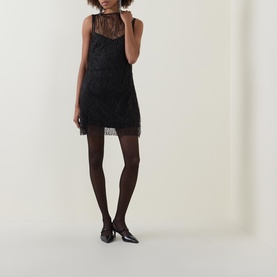 Margot Beaded Mini Shift Dress