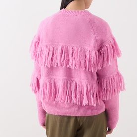 Johns Fringed Knit Sweater