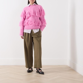 Johns Fringed Knit Sweater