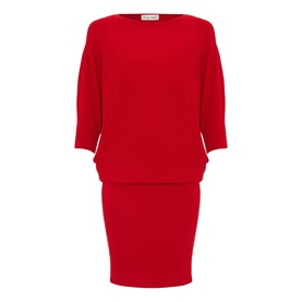 Becca Batwing Knitted Mini Dress