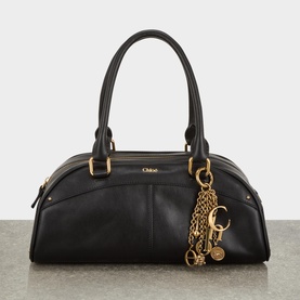 Bowling Leather Top Handle Bag