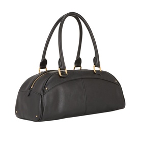 Bowling Leather Top Handle Bag