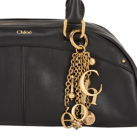 Bowling Leather Top Handle Bag