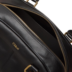 Bowling Leather Top Handle Bag