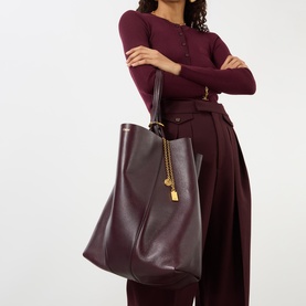 Spin Leather Tote Bag