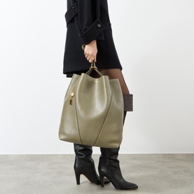 Spin Leather Tote Bag