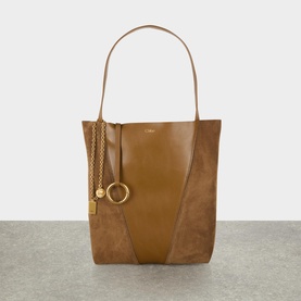 Spin Small Suede Tote Bag