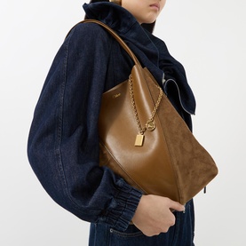 Spin Small Suede Tote Bag
