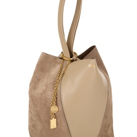 Spin Small Suede Tote Bag