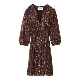 Kanissa Printed Smocked Mini Dress