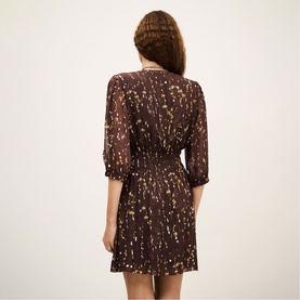 Kanissa Printed Smocked Mini Dress