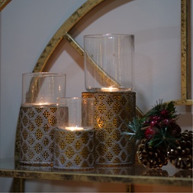 Hazel Three-Piece Candle Holder Set