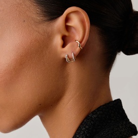Double Diamond Earrings
