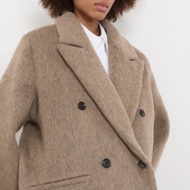 Sajilla Brushed Double Breasted Coat