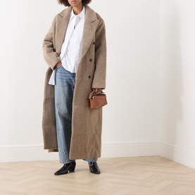 Sajilla Brushed Double Breasted Coat