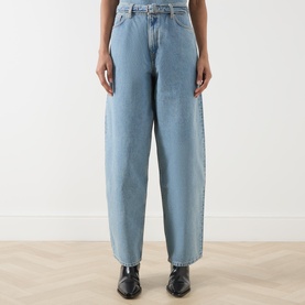 Harper High Rise Barrell Leg Belted Jeans