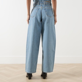Harper High Rise Barrell Leg Belted Jeans