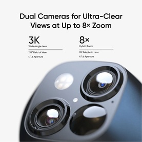 SoloCam S340 (2K Dual Lens PTZ with Solar) Black White