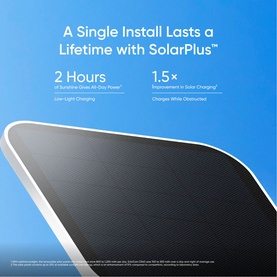 SoloCam S340 (2K Dual Lens PTZ with Solar) Black White