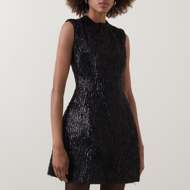 Christa Beaded Hourglass Mini Dress