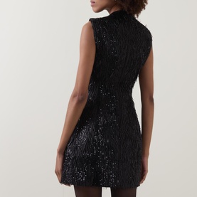 Christa Beaded Hourglass Mini Dress