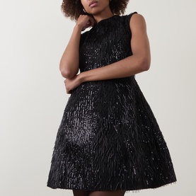 Christa Beaded Hourglass Mini Dress