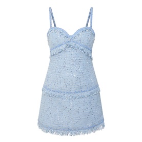 Elina Boucl&eacute; Fringed Mini Dress