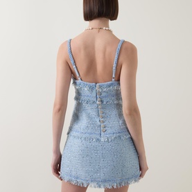 Elina Boucl&eacute; Fringed Mini Dress
