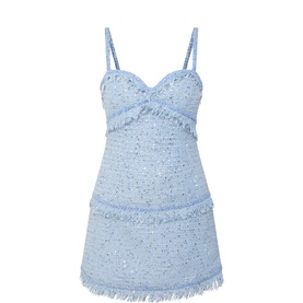 Elina Boucl&eacute; Fringed Mini Dress