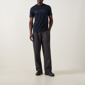 Thompson Stripe Logo T-Shirt