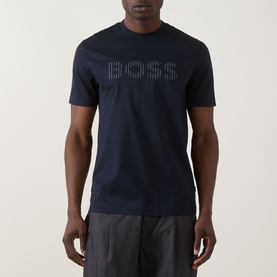 Thompson Stripe Logo T-Shirt