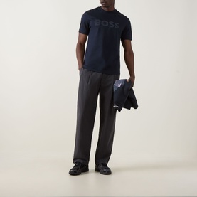 Thompson Stripe Logo T-Shirt